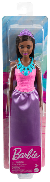 Barbie Dreamtopia Princess Brunette Doll Wearing Purple Skirt, Shoes and Tiara for Kids Ages 3+